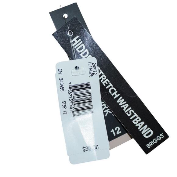 Briggs New York Taupe Stretch Waistband Dress Pants – Size 12 - Picture 3 of 6